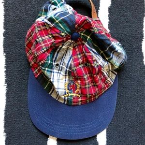 Tommy Hilfiger Plaid Lion Crest Strap Back